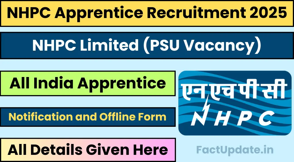 NHPC Apprentice Recruitment 2025